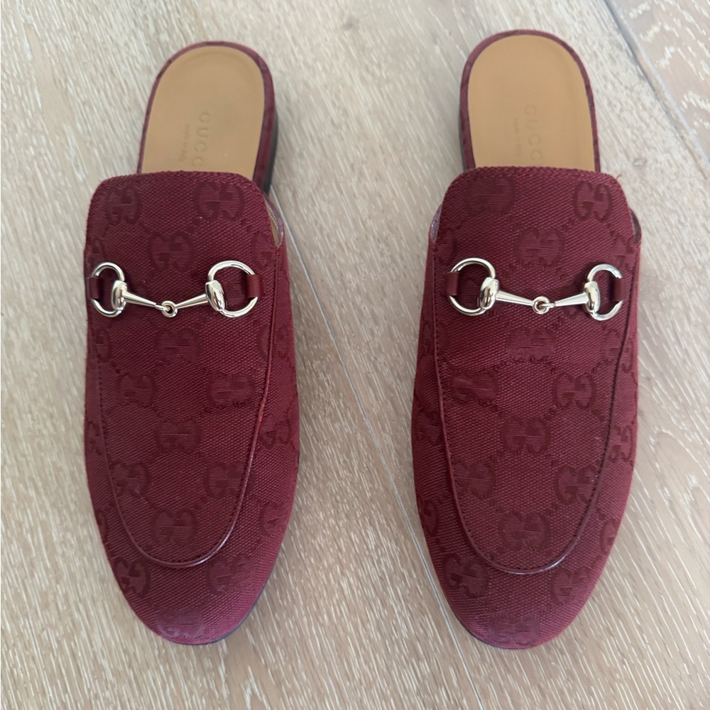Gucci Princetown GG Monogram Canvas Mules